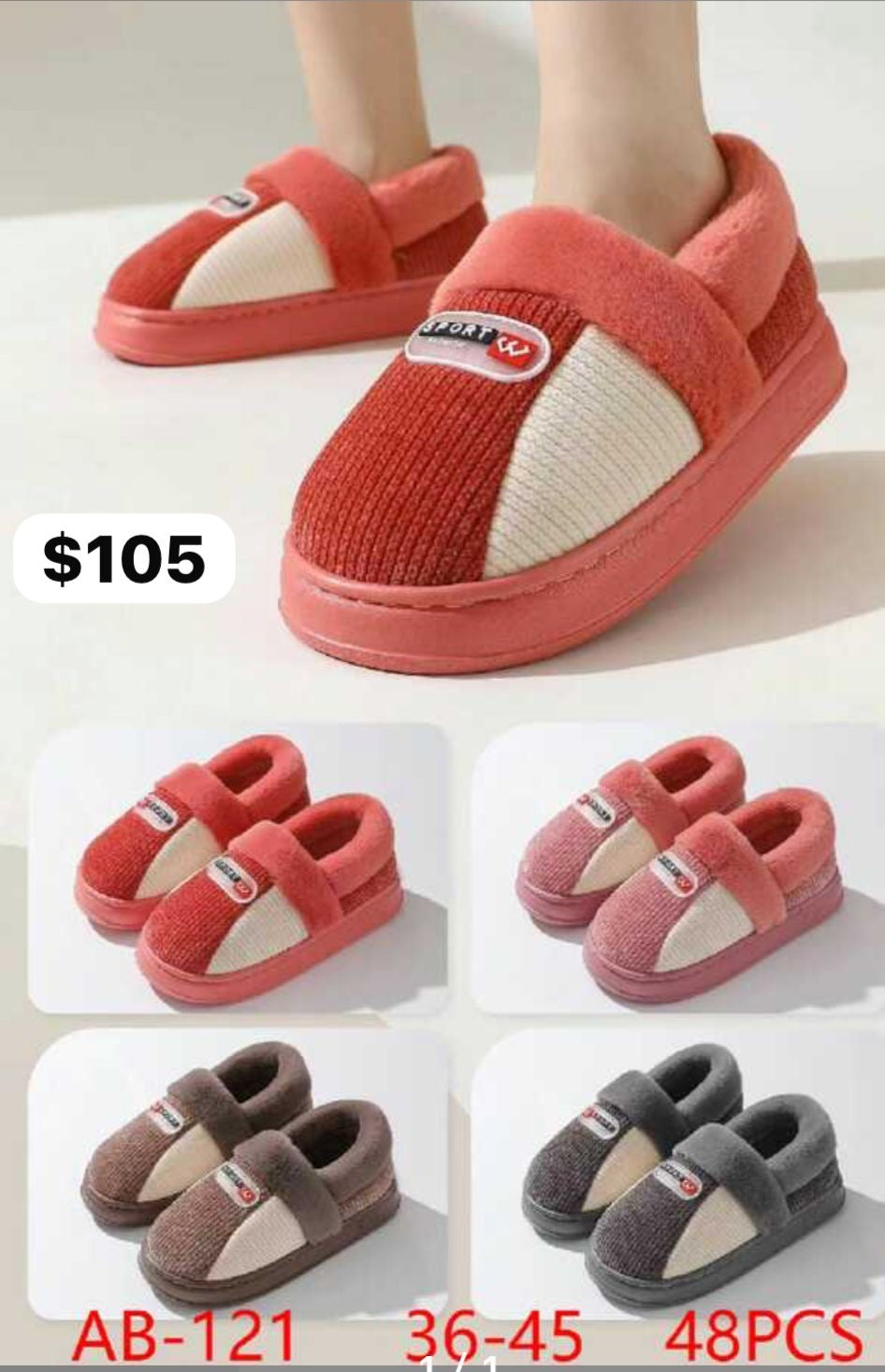 AB121 pantufla dama y caballero #3-8