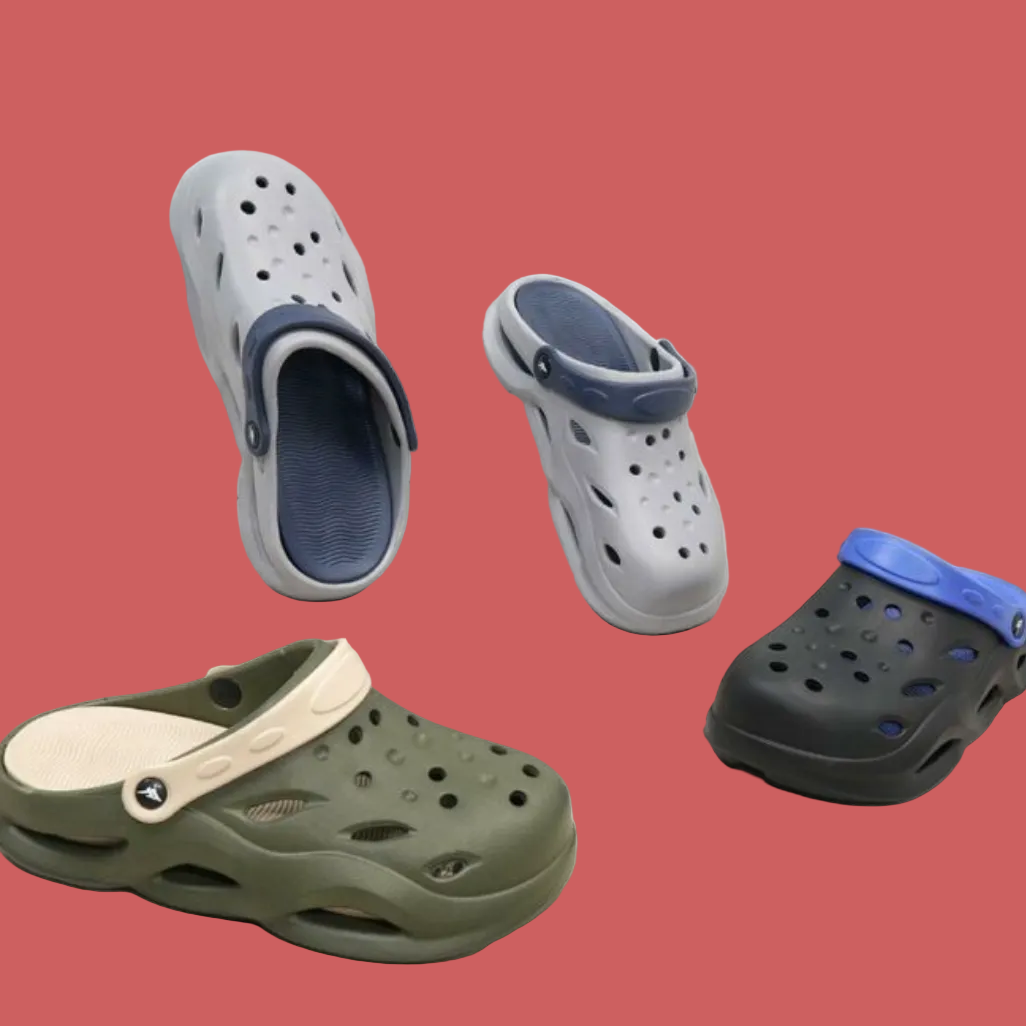 REF-016M-$85 por par (48pzs por caja) #5-8 chanclas de caballero tipo crocs