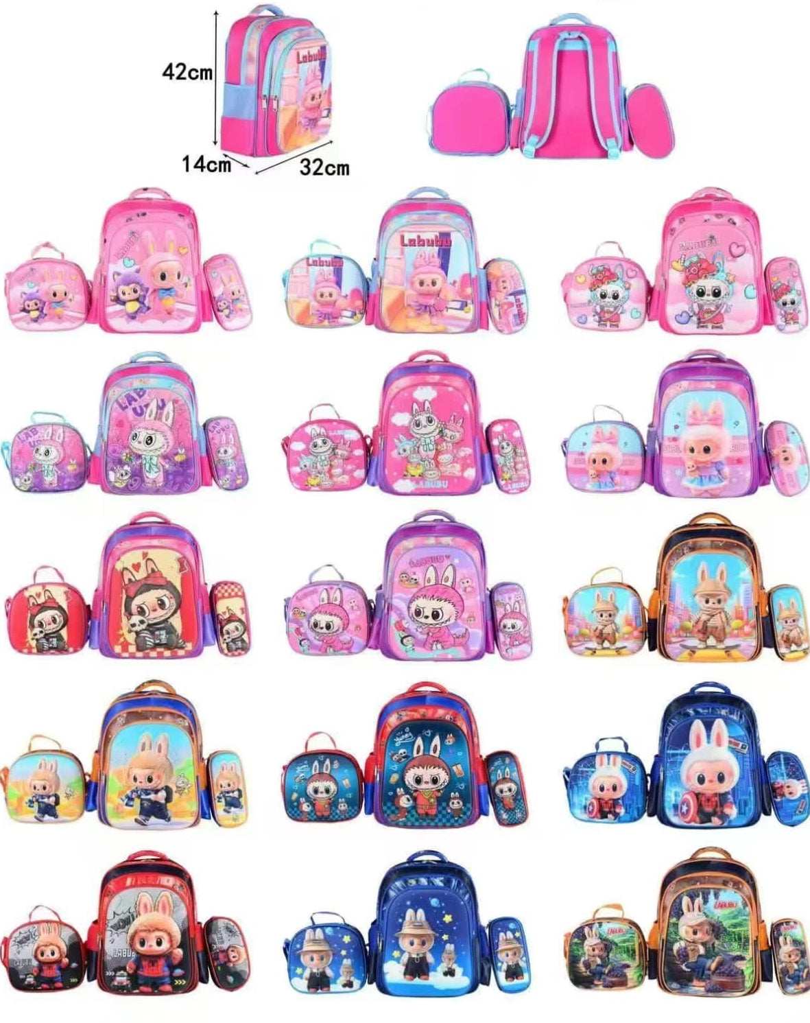 LL1712-$190 por pza. (caja con 75 pzas) mochila con luz para niño y niña