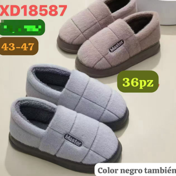 XD18587 - $110 PANTUFLA CABALLERO #7-9 ( 36 PARES )