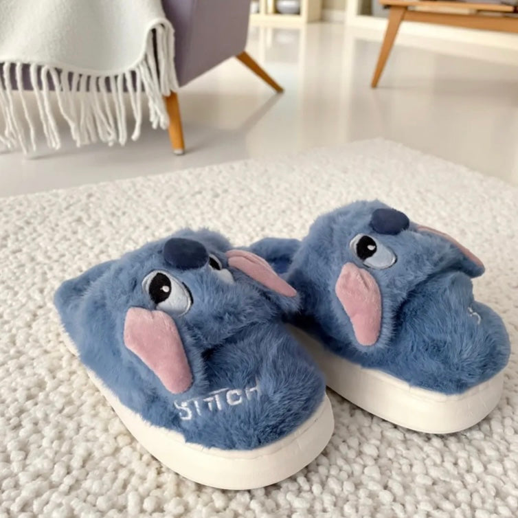 2094-$145 por par (caja con 48 pares) #3-6 pantuflas stitch 3D