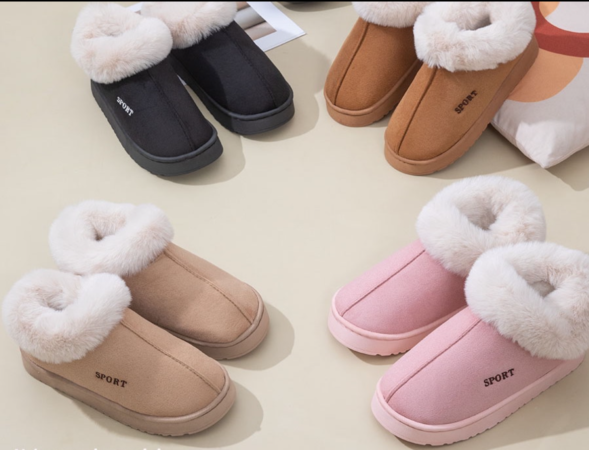 4120- Desde $125 #4-7 pantufla botín para Dama con peluche