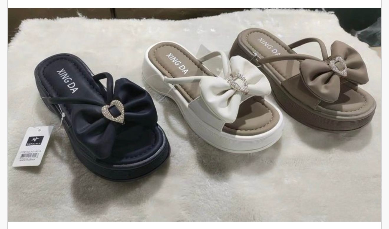 XD18214/03 - $180 SANDALIA DAMA MOÑO #3-5 (Caja con 24 pares)