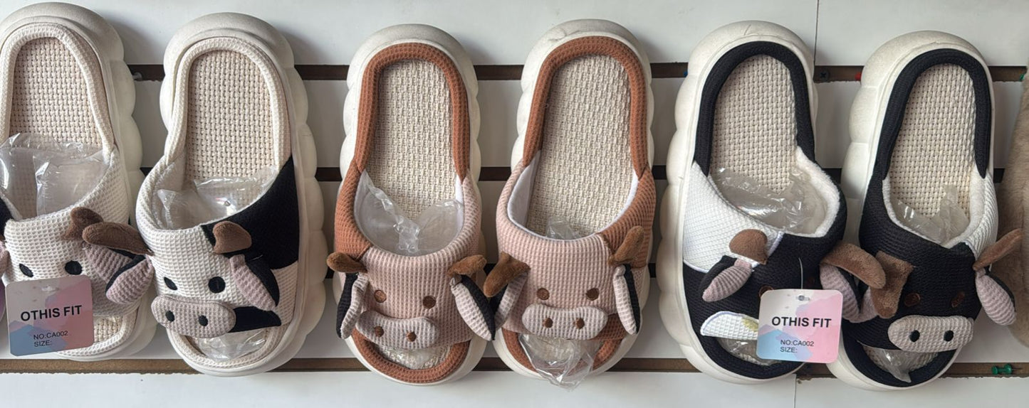 5656 - $75* por par (Caja con 48 pares) #3-6 MX pantufla vaquita