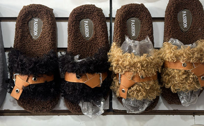 3103- Desde $105 por par #3-6 pantunflas cómoda de peluche chino