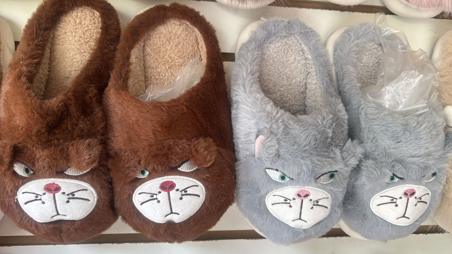2127-$135 por par (caja con 48 pares) #4-7 pantufla de Dama de gato Lucifer de la cenicienta
