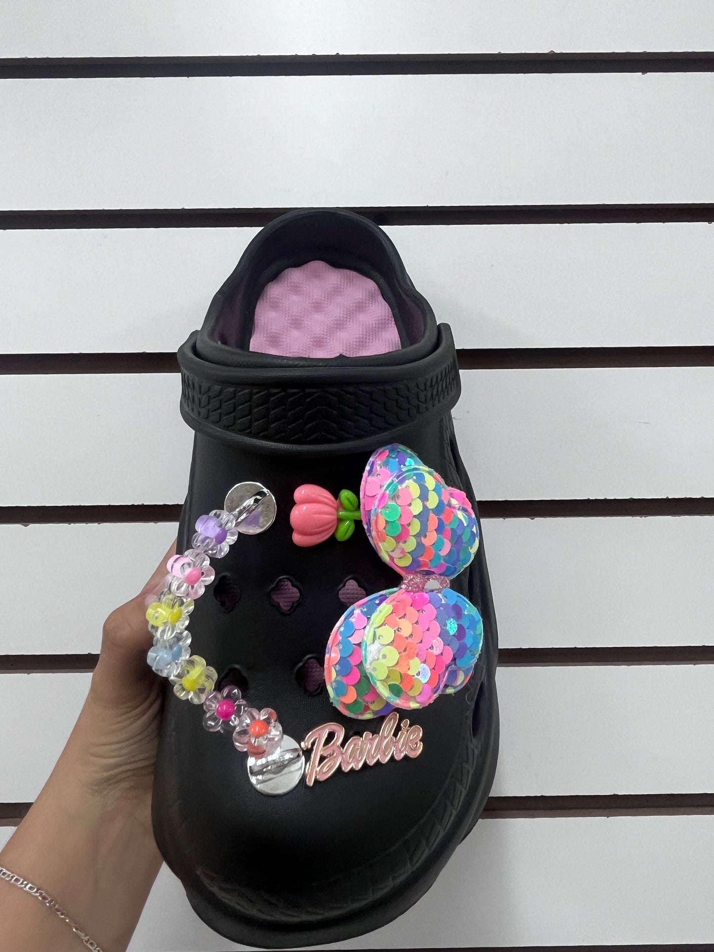 217 DAMA-$100 por par (caja con 60 pares) #3-6 Dama chanclas decoradas