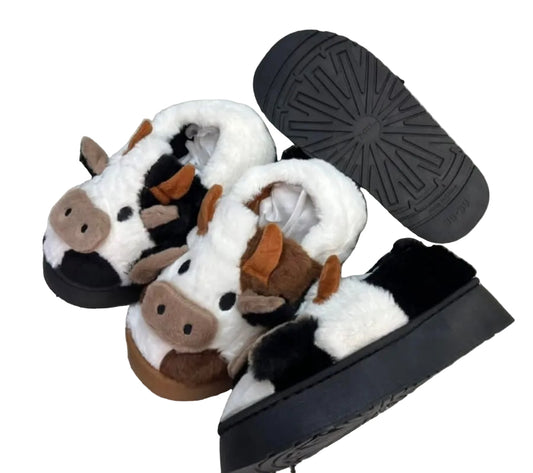 10081 - $130 pantufla vaquita suela gruesa #7-9 Nuevo Modelo (Caja con 48 pares)