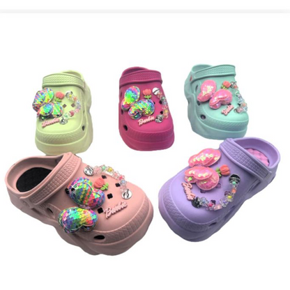 217 DAMA-$100 por par (caja con 60 pares) #3-6 Dama chanclas decoradas
