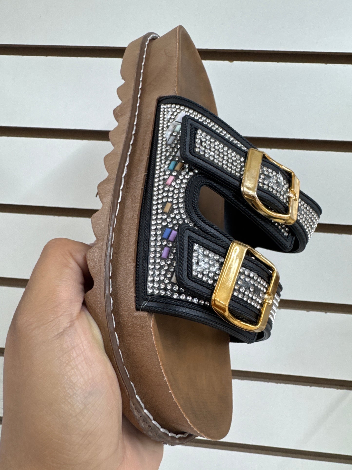 WZX-10030-$120 por par (caja con 24 pares) #3-6 sandalias, dama, hebilla.
