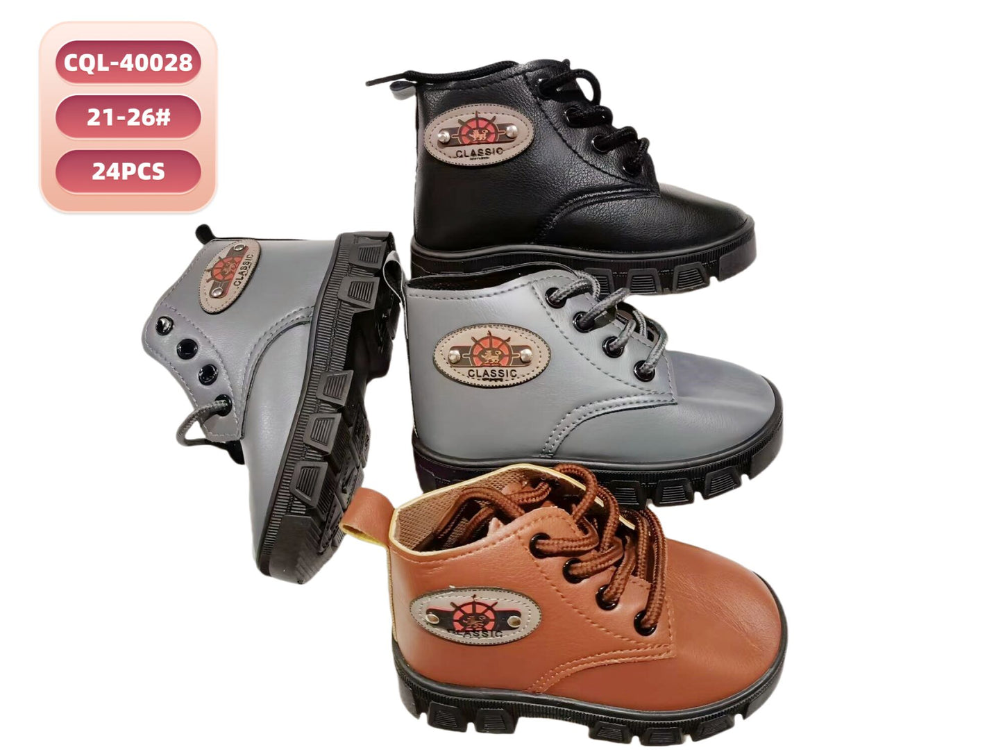 40028 - $70 botita bebe #21-26 (24 pares)