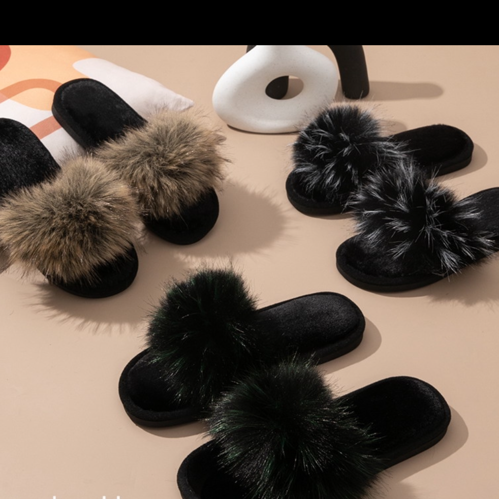3145- desde $120 por par #3-6 Pantufla peluche para dama