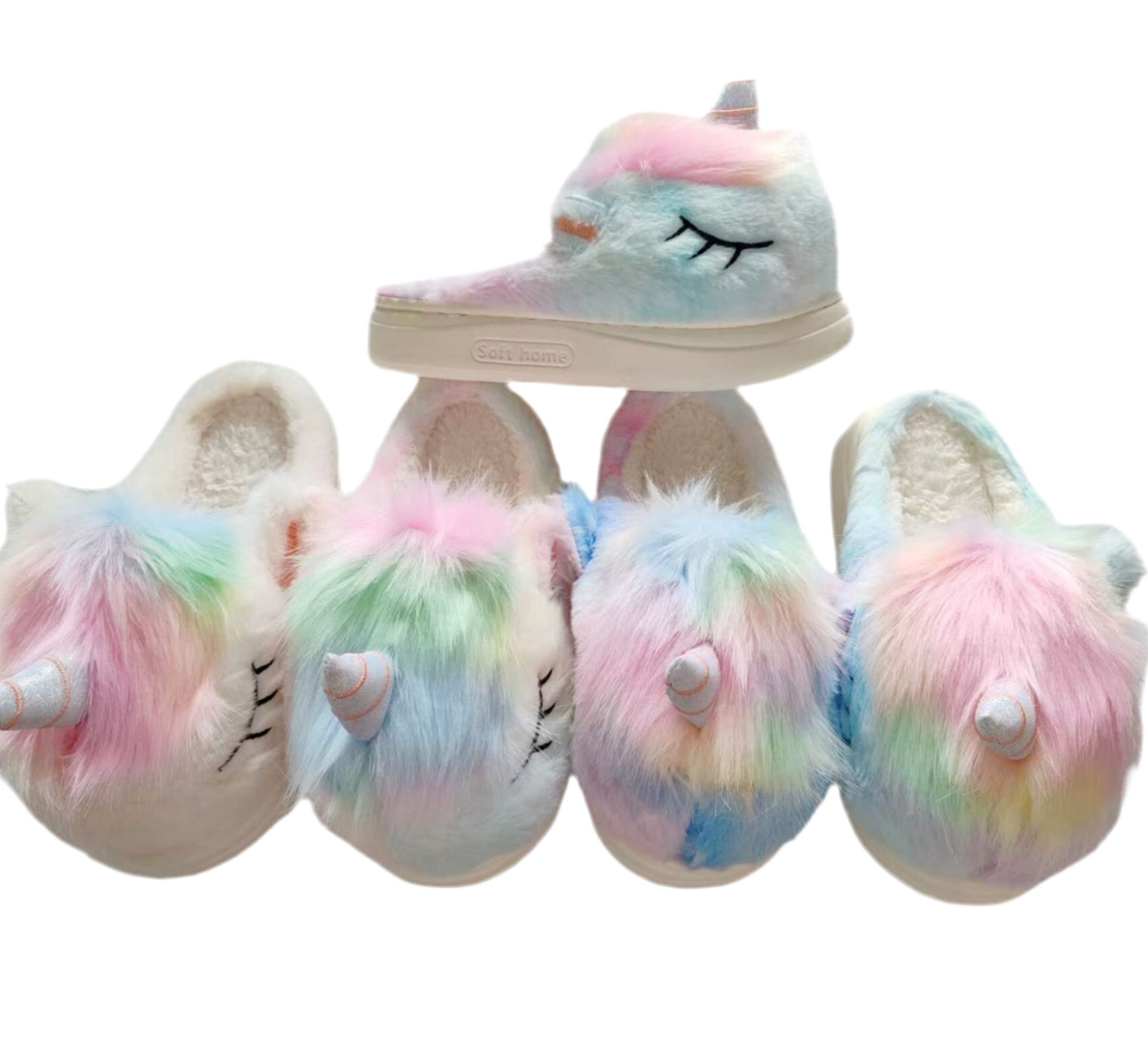 00354 $ 130 pantufla dama unicornio #3-6 (24 pares)