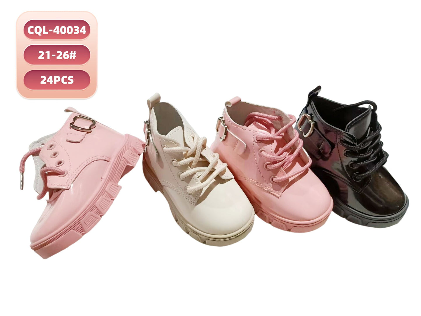40034 - $70 botita bebe #21-25 (24 pares)