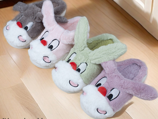 4052- Desde $115 #4-6 pantufla con orejas de conejo para Dama