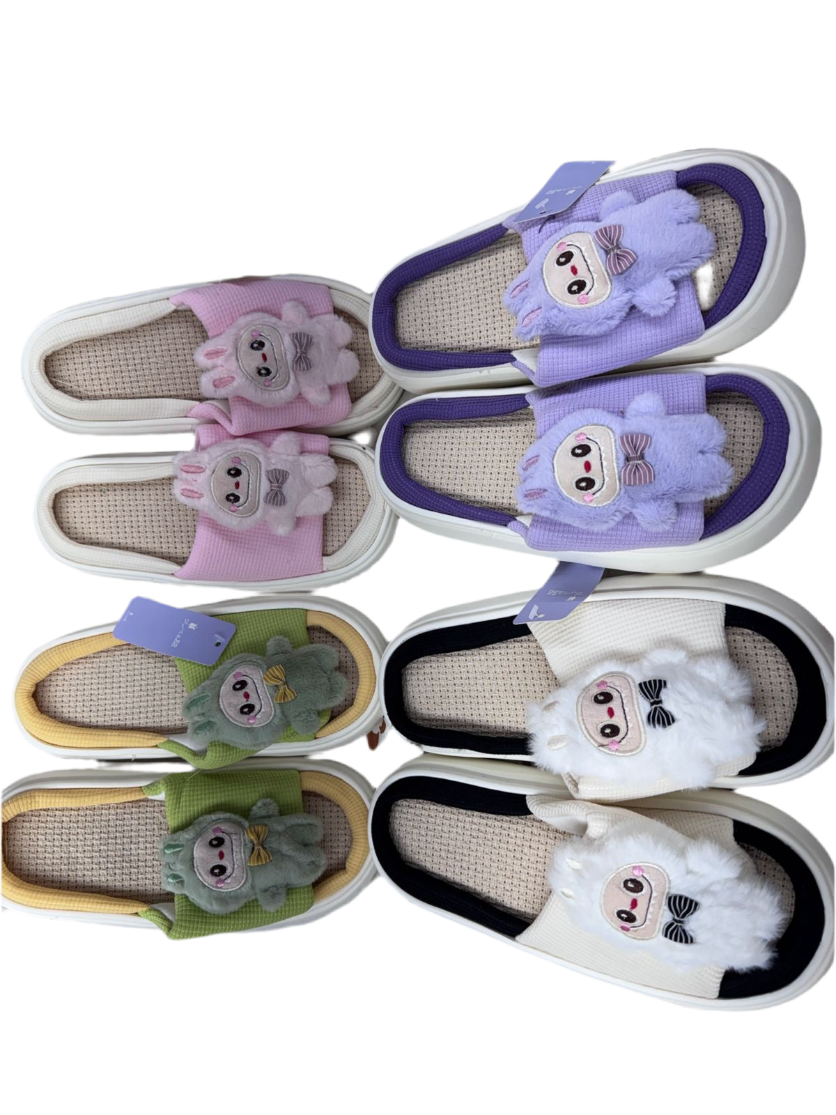 Personajes 10 - $95 PANTUFLA DAMA (caja con 24 pares)
