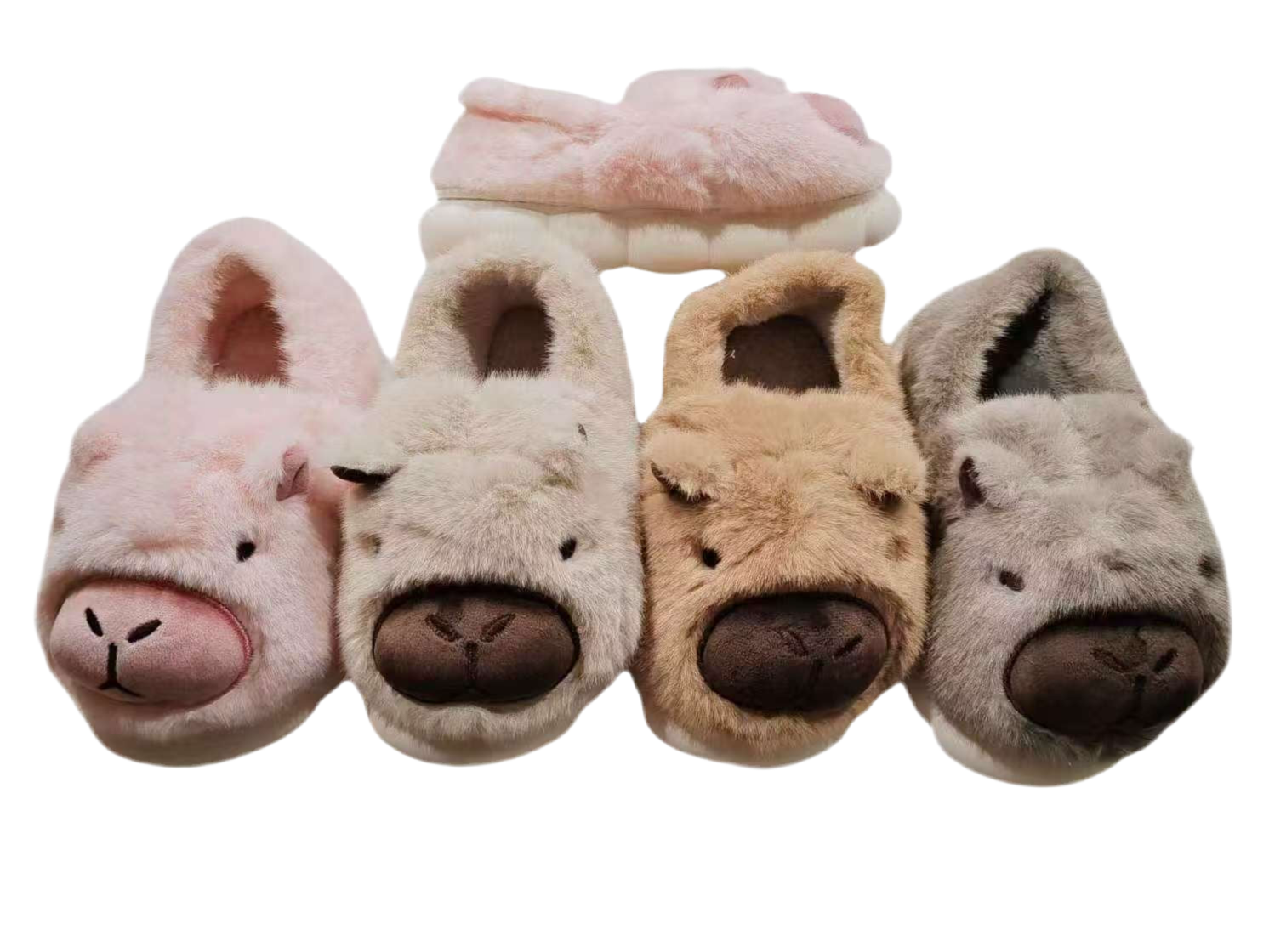 00134 - $140 PANTUFLA BOTITA DAMA #3-6 DE CAPIBARA (24 pares)