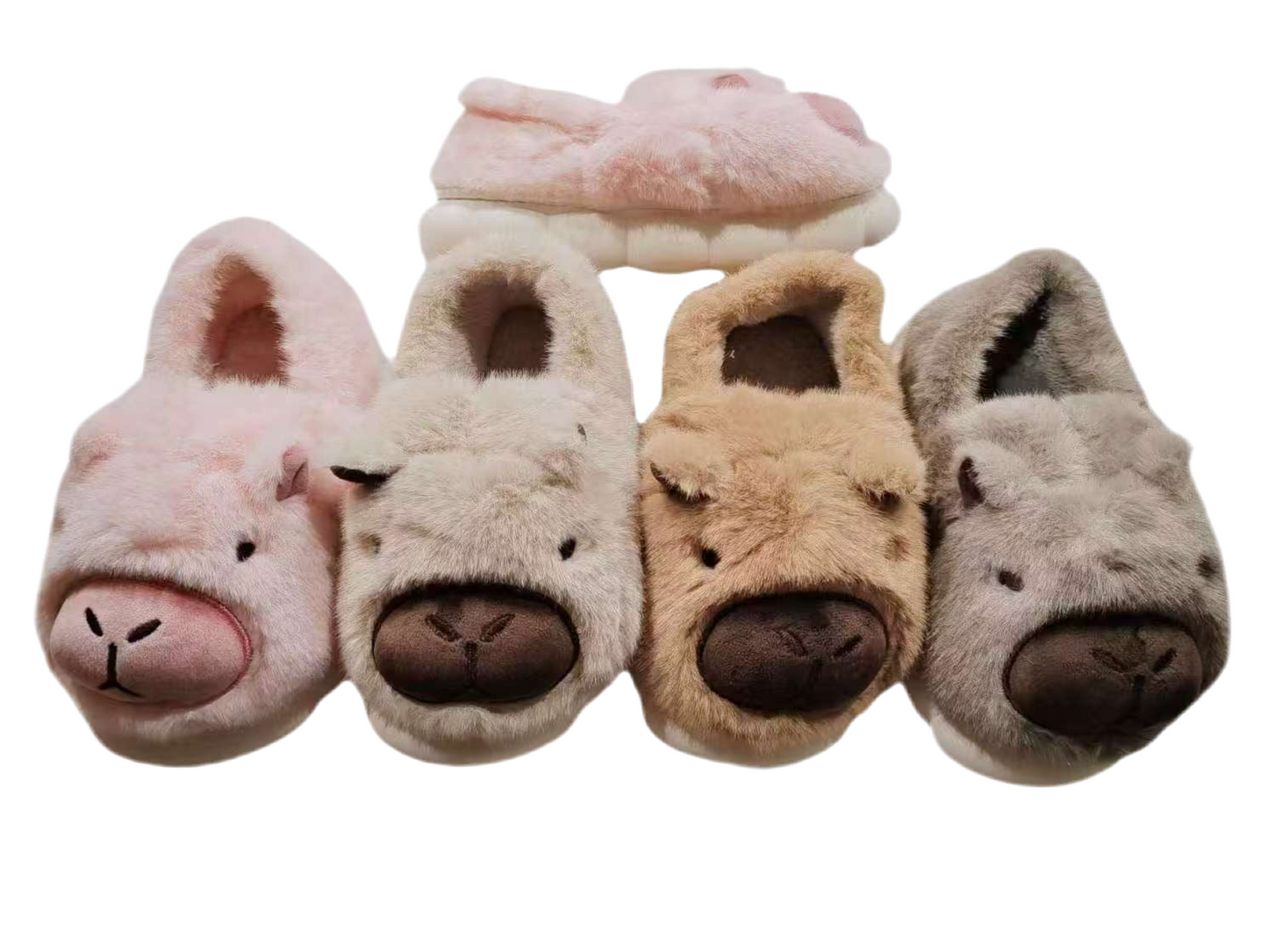 00134 - $140 PANTUFLA BOTITA DAMA #3-6 DE CAPIBARA (24 pares)