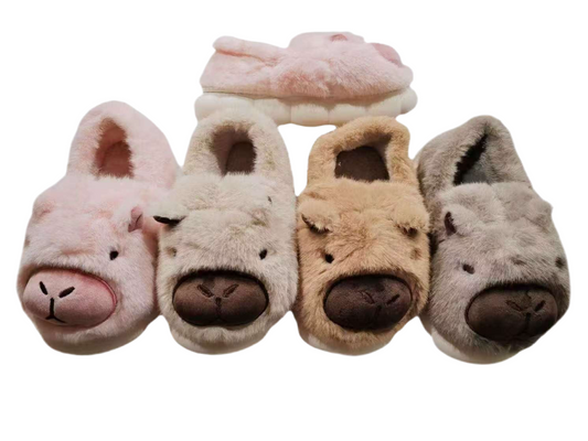 00134 - $140 PANTUFLA BOTITA DAMA #3-6 DE CAPIBARA (24 pares)