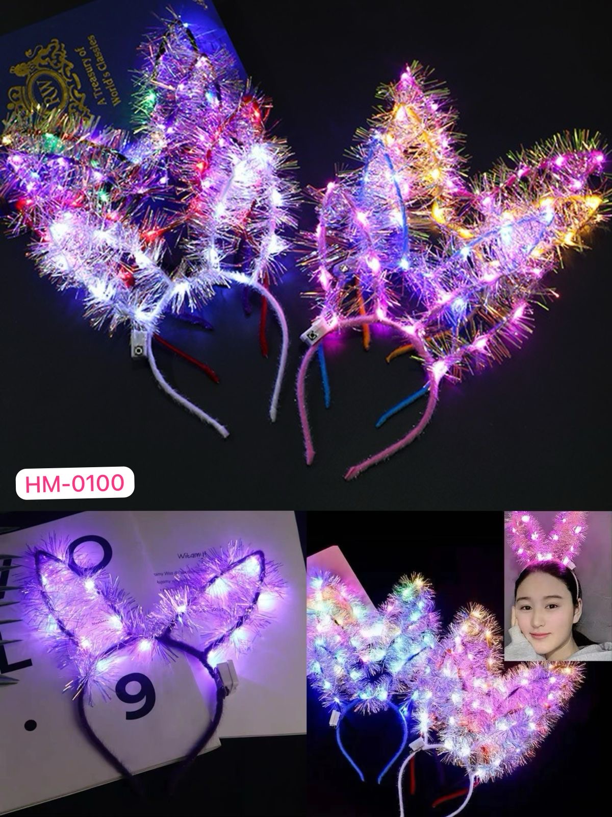 HM-0100/07 - $5 diadema con luz (100 pzas)