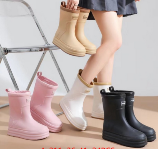 A211 - $165 BOTA DE LLUVIA DAMA (caja con 24 pares)