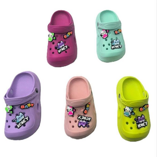502-A1 NINA- $60* por par (90 por caja) #15-18 chanclas de colores para niña, divertidas, cómodas