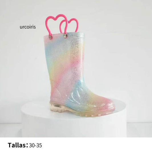 3107/10 - $205 por par (Caja con 10 pares por color) Bota de lluvia para niños #19-22 MX