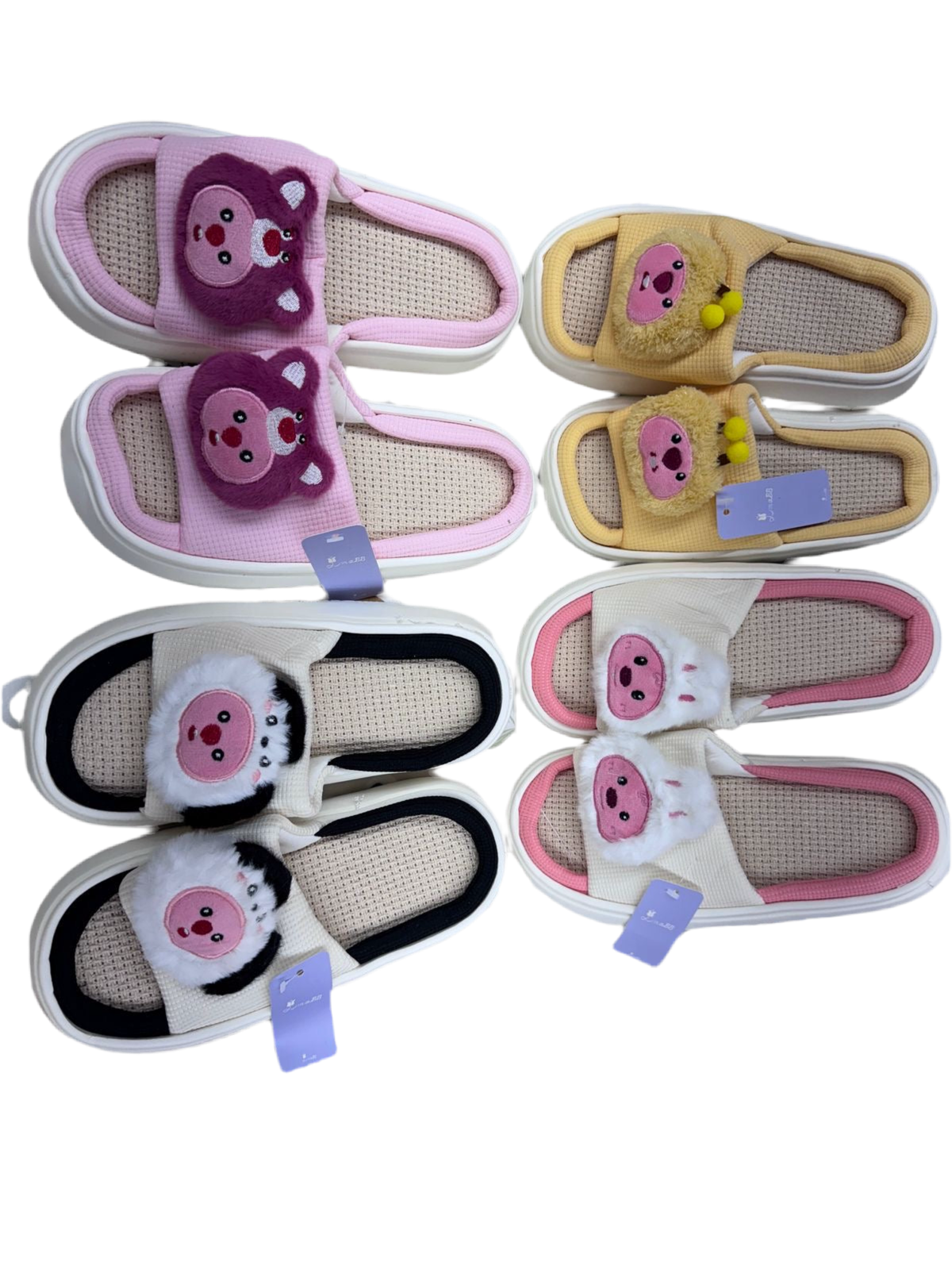 Personajes 13 - $95 PANTUFLA DAMA (caja con 24 pares)