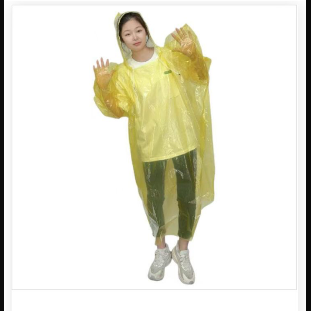 YC-50253 $13 por pieza (bulto con 300 piezas) impermeable amarillo para adulto