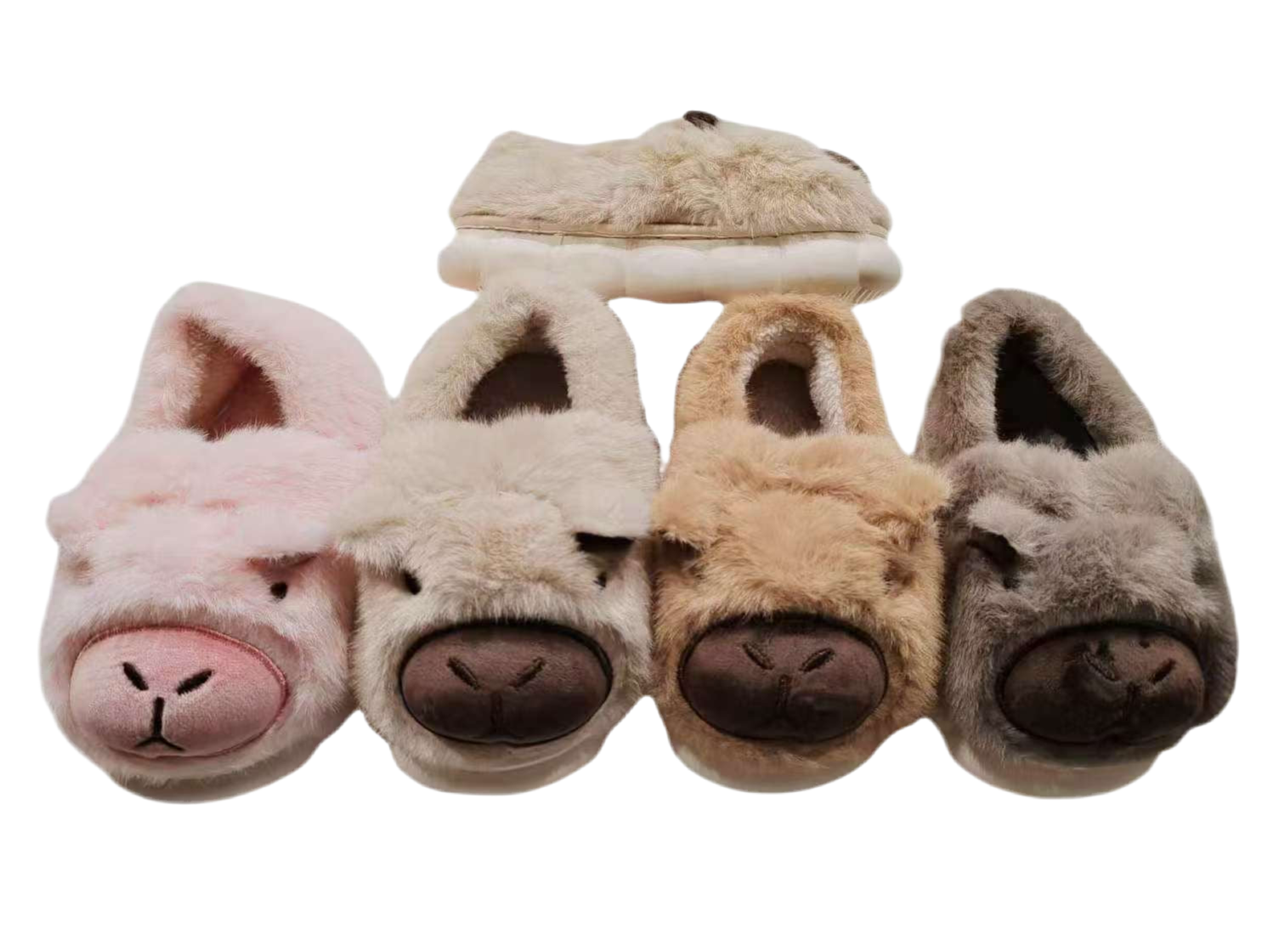 00132 - $130 PANTUFLA INFANTIL DE CAPIBARA #24-29 (24 pares)