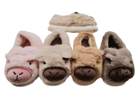 00132 - $130 PANTUFLA INFANTIL DE CAPIBARA #24-29 (24 pares)