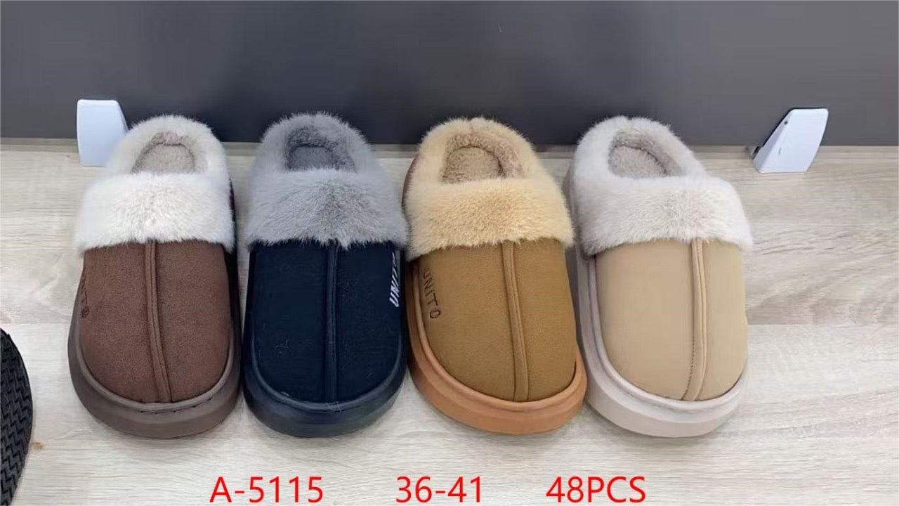 A5115 - $115 x par PANTUFLA DAMA #36-41 TIPO UGG