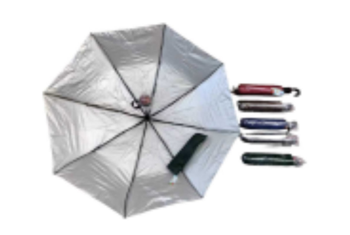 802205 - $65c/u PARAGUAS DE DOBLE CAPA SEMIAUTOMÁTICO DE TRES VECES 53 x 8(CAJA CON 48 PIEZAS )