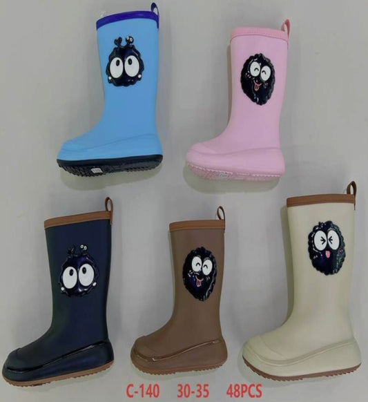 C140 - $145 x par BOTA DE LLUVIA JUVENIL #30-35