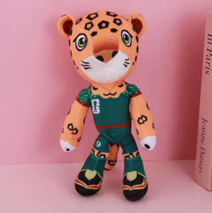 LU88271 - $65 c/u (Caja con 50 pzas.) Mascota de peluche de la Copa Mundial de Fútbol de 2026 (tamaño grande), 25-28 cm