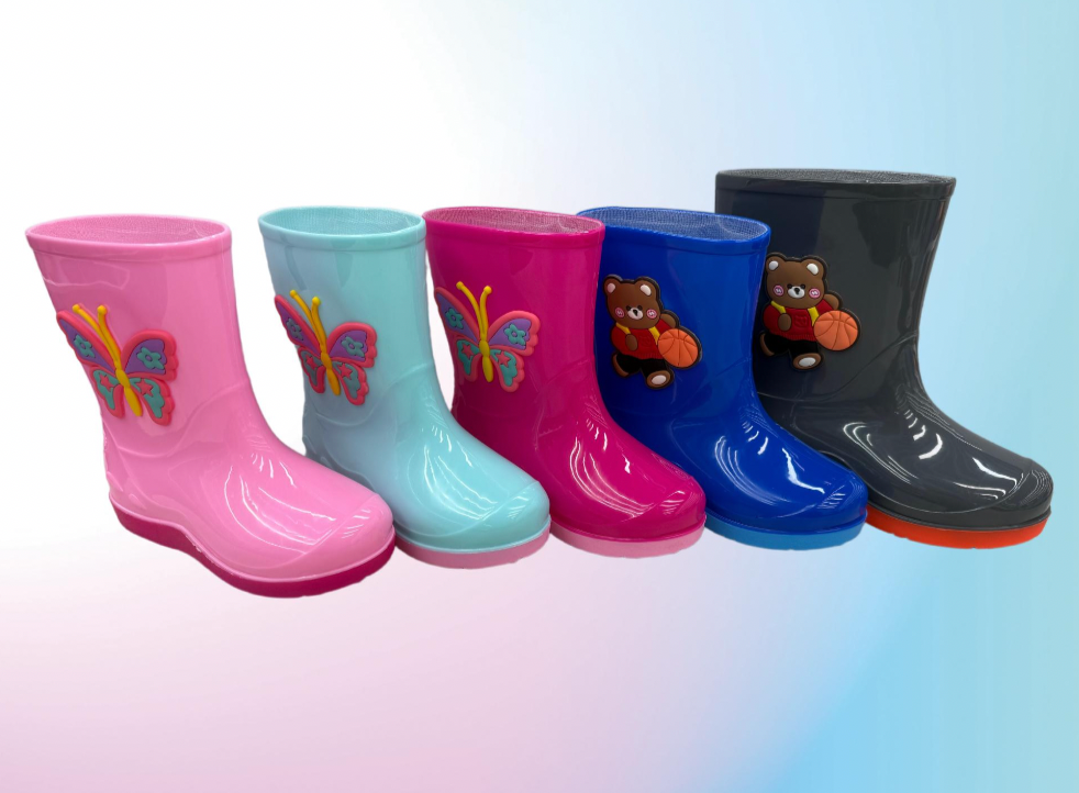 101321 - $125 BOTAS DE LLUVIA (31-35#) (caja con 25 pares)