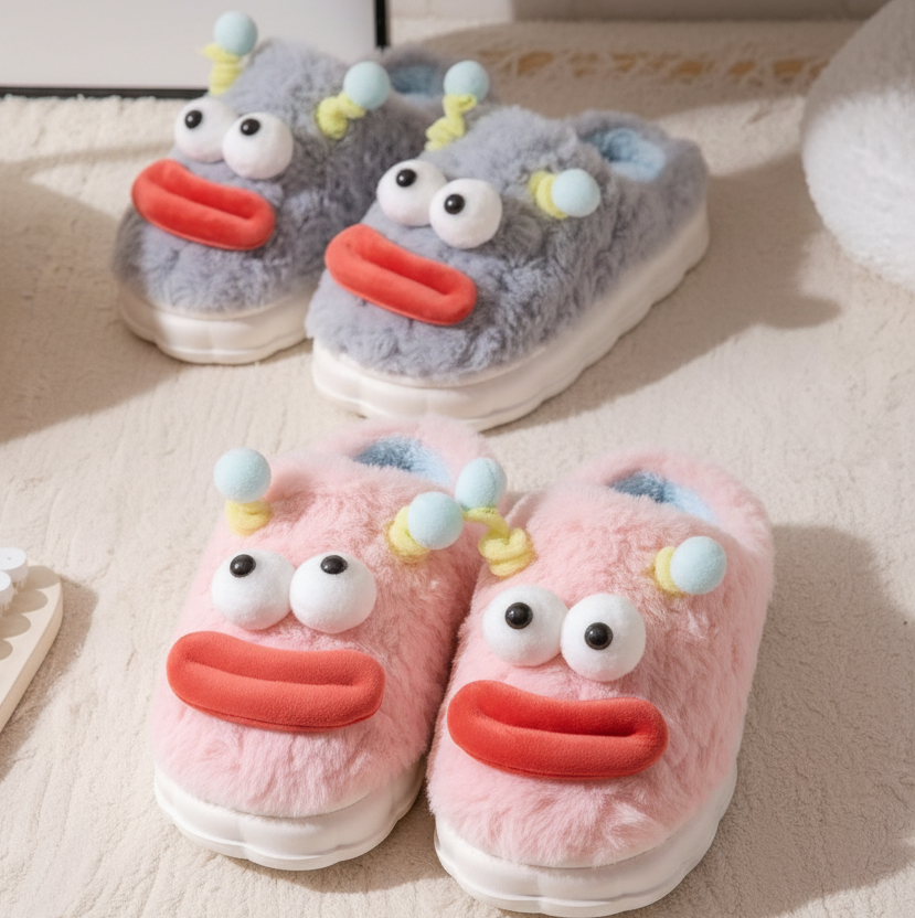 3144- Desde $120 por par #4-7 pantufla de monstruo 3D cómodas y divertidas