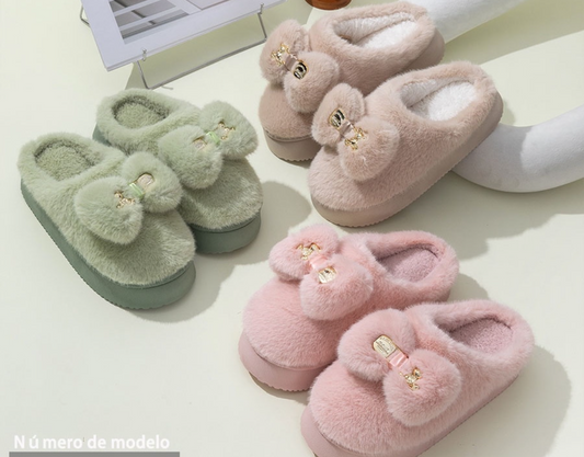 3121- Desde $115 #4-7 pantufla con moño para Dama