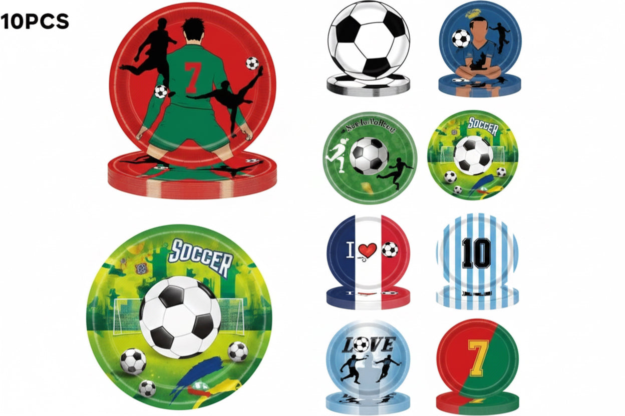 LU2593- $3CU  (Caja con 2000 piezas) vajilla estilo occidental para fiestas y reuniones  de la Copa Mundial FIFA2026 de tamaño grande 18cm.