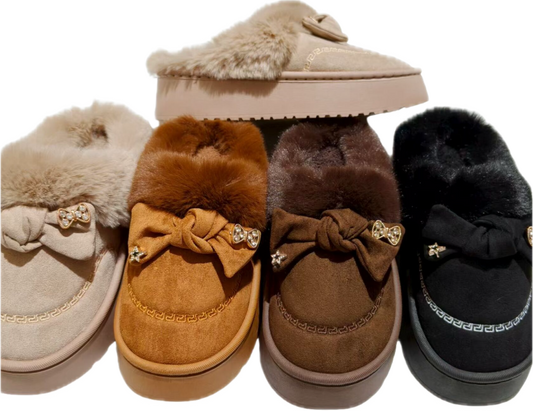 730184-$130 Pantufla dama UGG moño (24 pares)