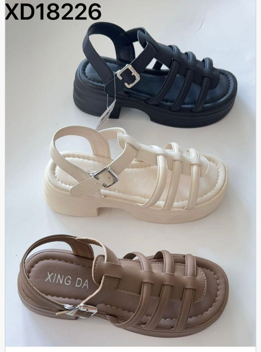 XD18226/02 - $180 SANDALIA DAMA PLATAFORMA #3-5 (Caja con 24 pares)